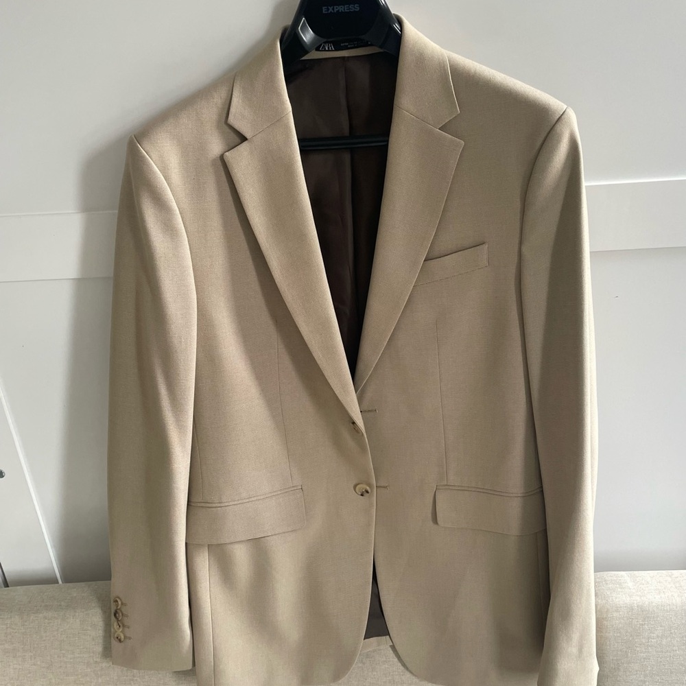 Zara Beige Blazer for Men